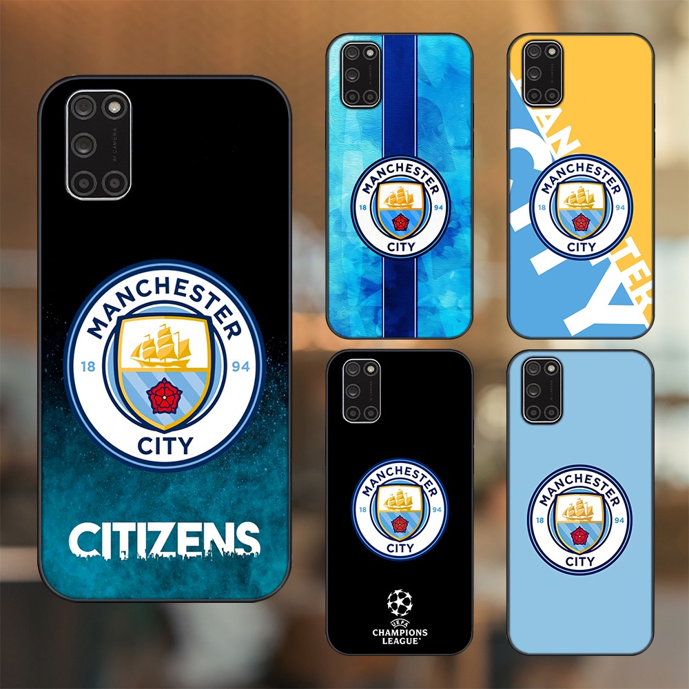 Ốp lưng Oppo A52, A92 viền đen in hình Manchester City MC