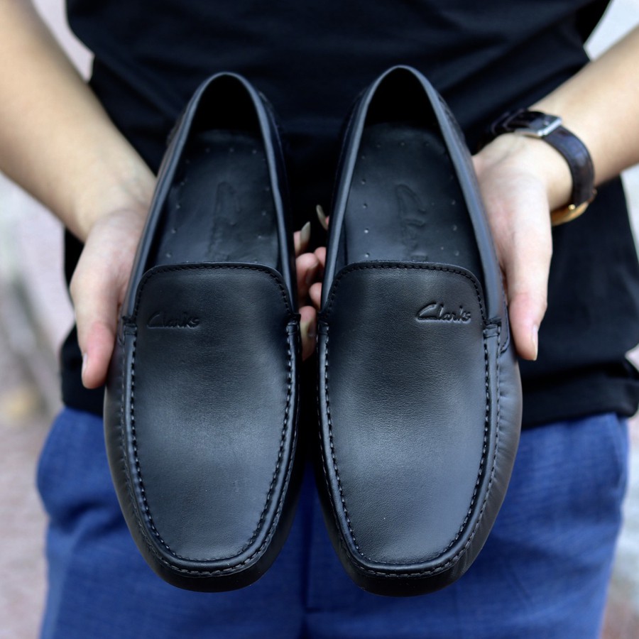 Giày lười CLARKS Driving shoes MONO ss2023, da bò thật 100%. Nhập khẩu chính hãng, bảo hành 2 năm