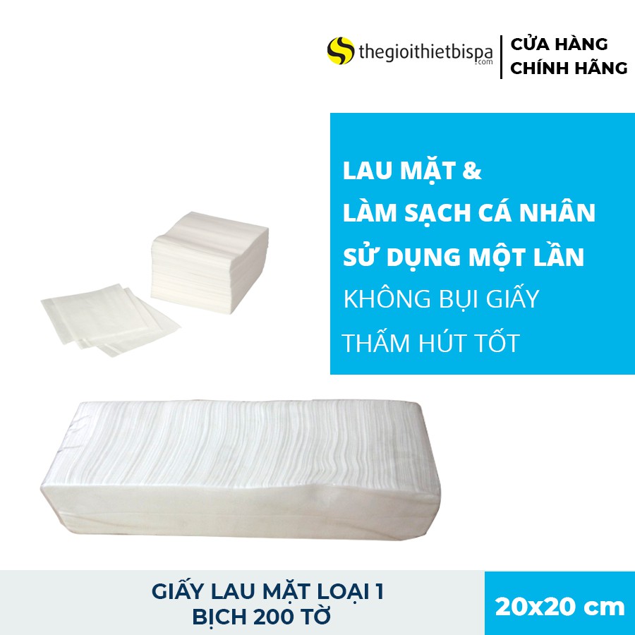 Khăn giấy lau mặt spa (200 tờ/cây)