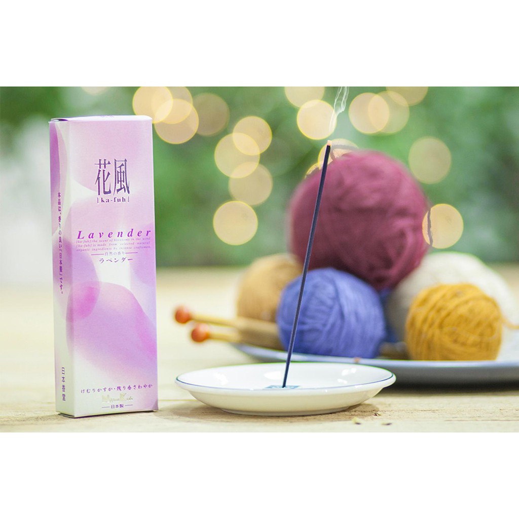 Nhang thơm sạch Nhật Bản Ka-Fuh Lavender Hoa Oải Hương 120 que, Thanh hương Nippon Kodo