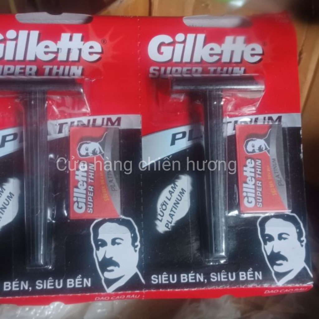 Set 6 bàn cạo gillette đen tặng kèm lưỡi