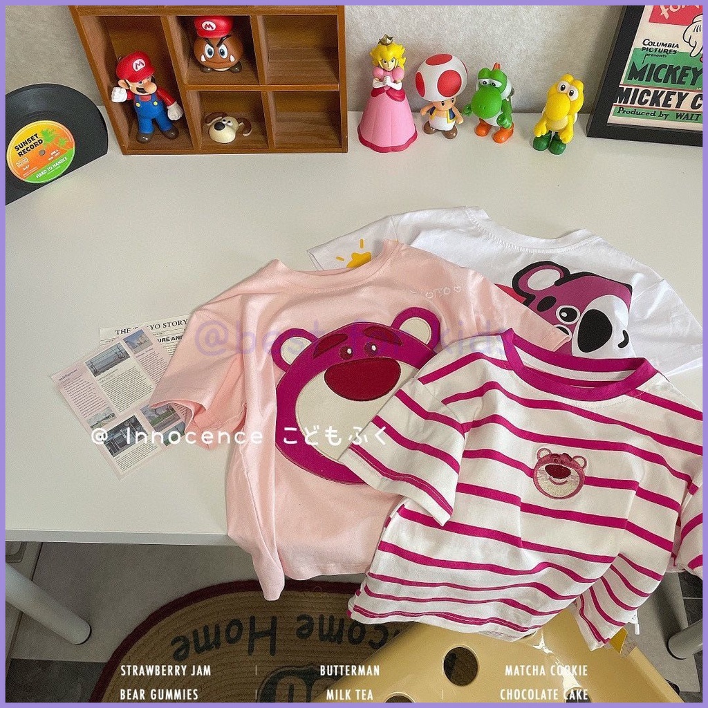 Áo Thun Tay Ngắn In Họa Tiết Hoạt Hình Dễ Thương Thời Trang Mùa Hè Cho Bé Trai Và Gái