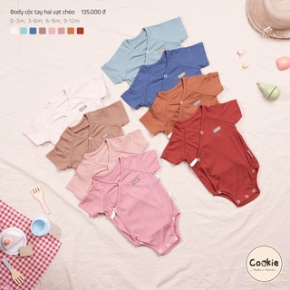 Body cộc tay hai vạt chéo Cookie