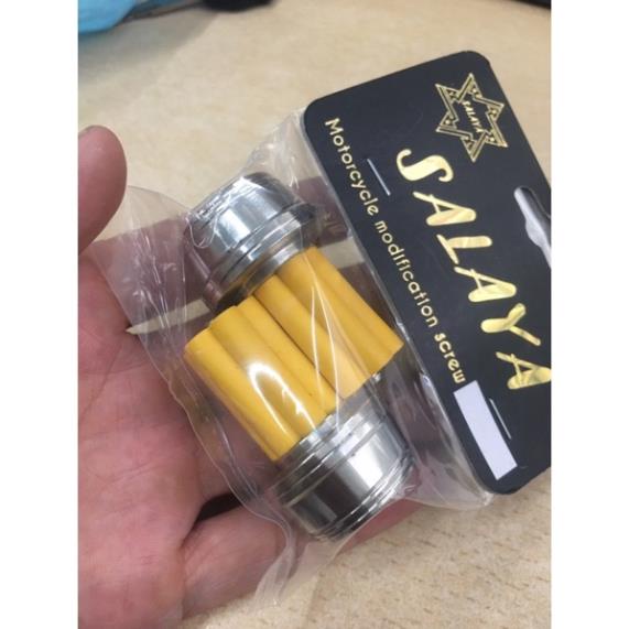 Gù salaya chuẩn inox 304 không gỉ dùng gắn cho gù tay lái mọi loại xe máy vừa chống rung vừa làm kiểng QU17