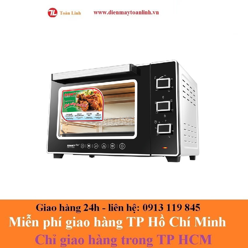 Lò nướng Sanaky VH-5099N2D - 50 lít (Màu Trắng) - Hàng Chính Hãng