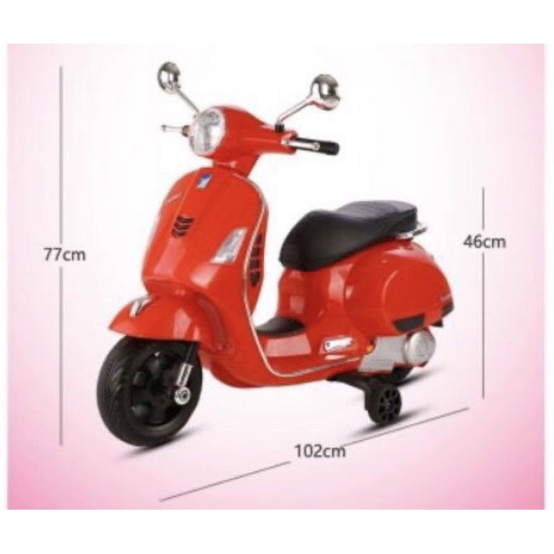 Xe máy điện kiểu dáng Vespa thời trang cho trẻ em