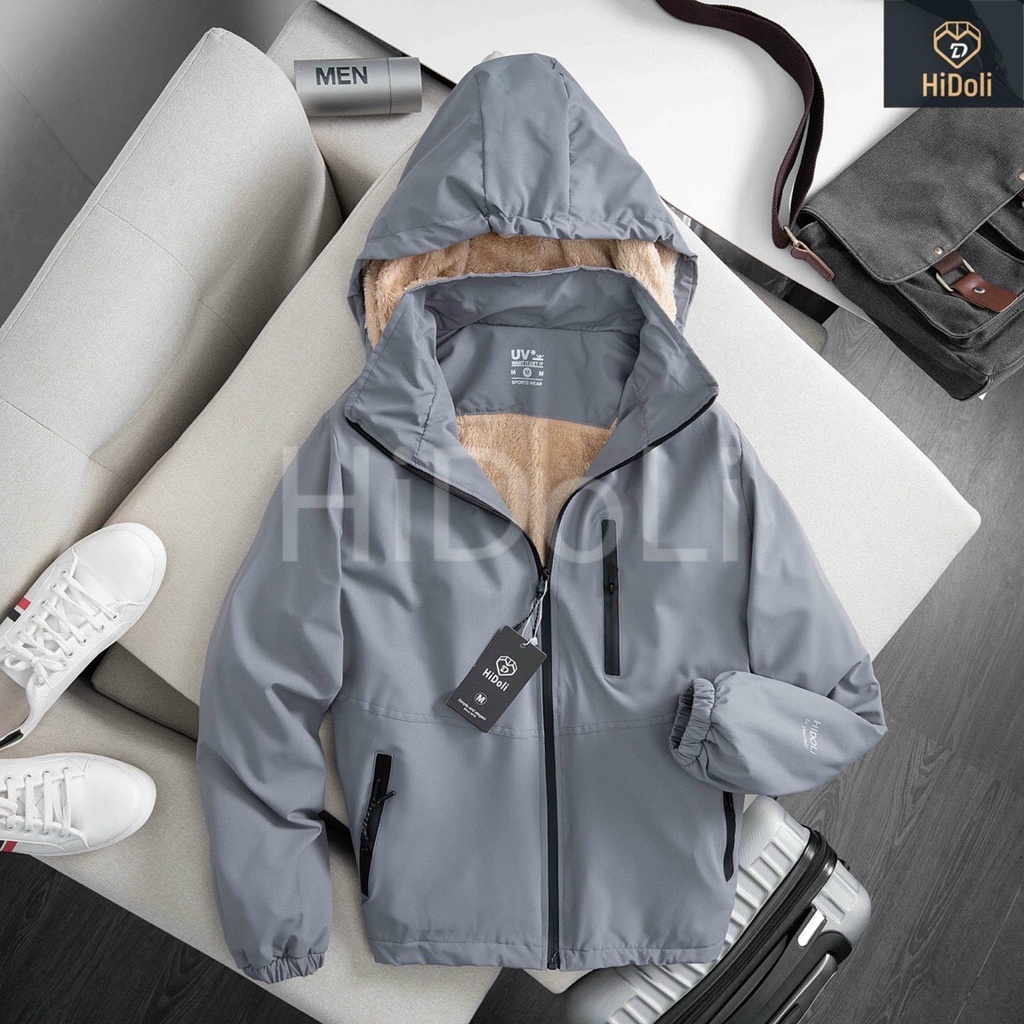 (VIDEO) ÁO GIÓ LÓT LÔNG size (NAM & NỮ), Lớp vải dù tráng bạc chống nước 100%, trong lót lông cừu dày dặn, vô cùng ấm áp | BigBuy360 - bigbuy360.vn