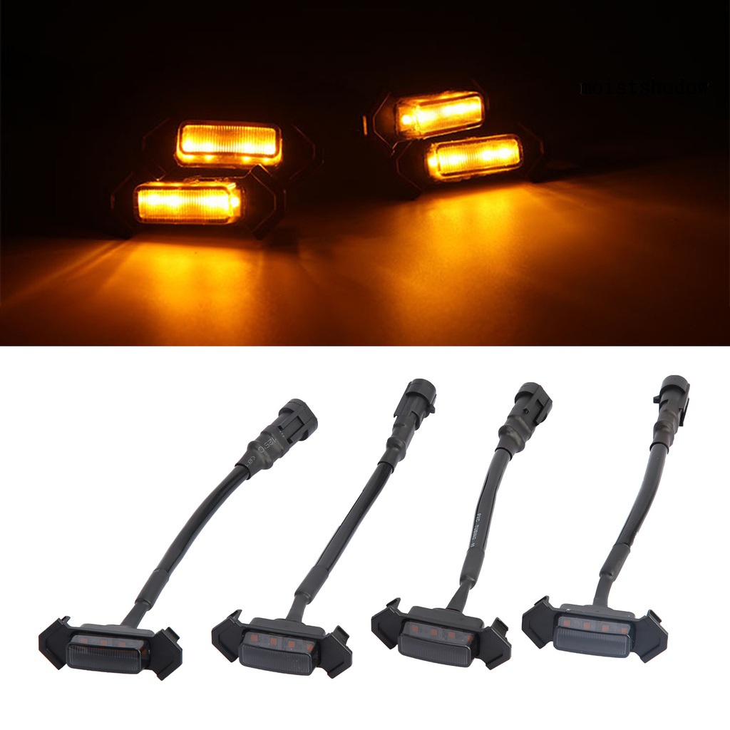 Set 4 Đèn Led Gắn Lưới Tản Nhiệt Phía Trước Kèm Cầu Chì Cho Toyota Tacoma Trd Pro 16-20