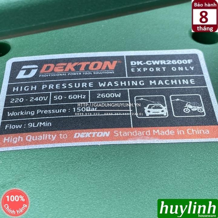 Máy xịt rửa xe cao áp Dekton DK-CWR2600F - 2600W