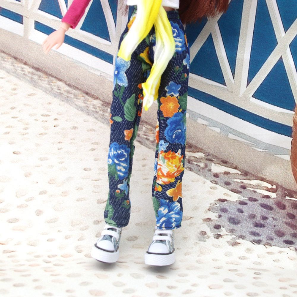 Quần jean dài 11.5&quot; nhiều màu sắc thời trang dành cho búp bê tỉ lệ 1 / 6