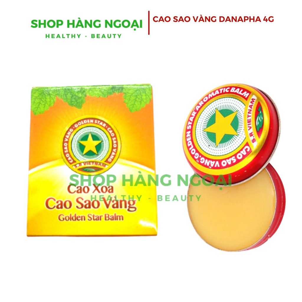 Cao Sao Vàng Danpha 4g - Golden Star Balm 4g [ 10/2024 ]