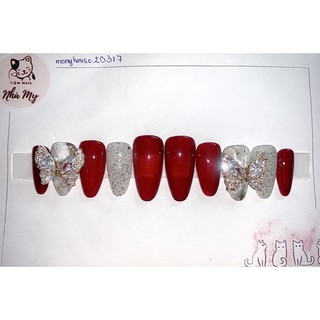 [Nail box] Móng úp thiết kế đính đá cao cấp