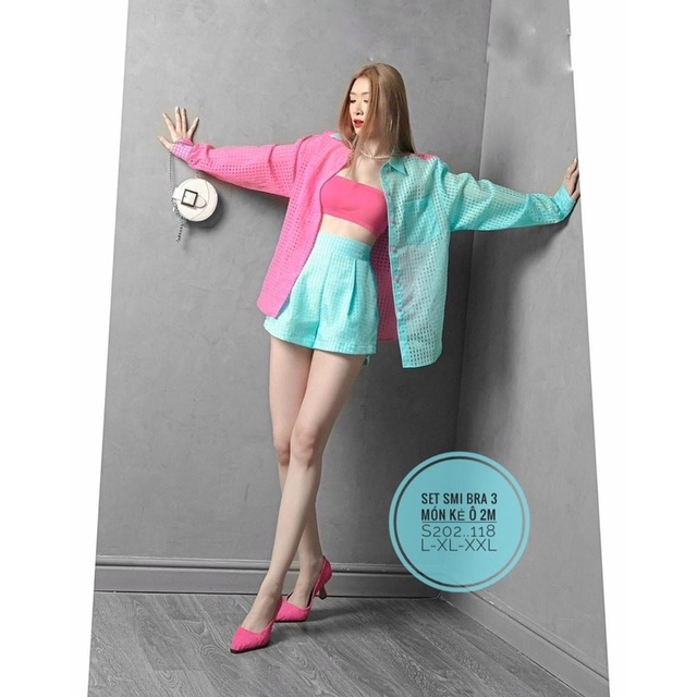 Set áo sơ mi 2 màu