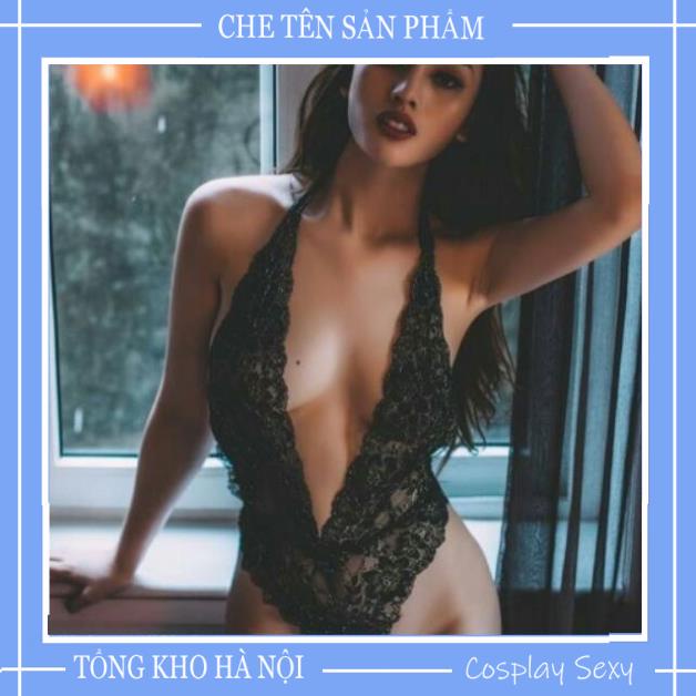 Bộ ngủ bodysuit ren hoa hở lưng gợi cảm - BDS700 | BigBuy360 - bigbuy360.vn