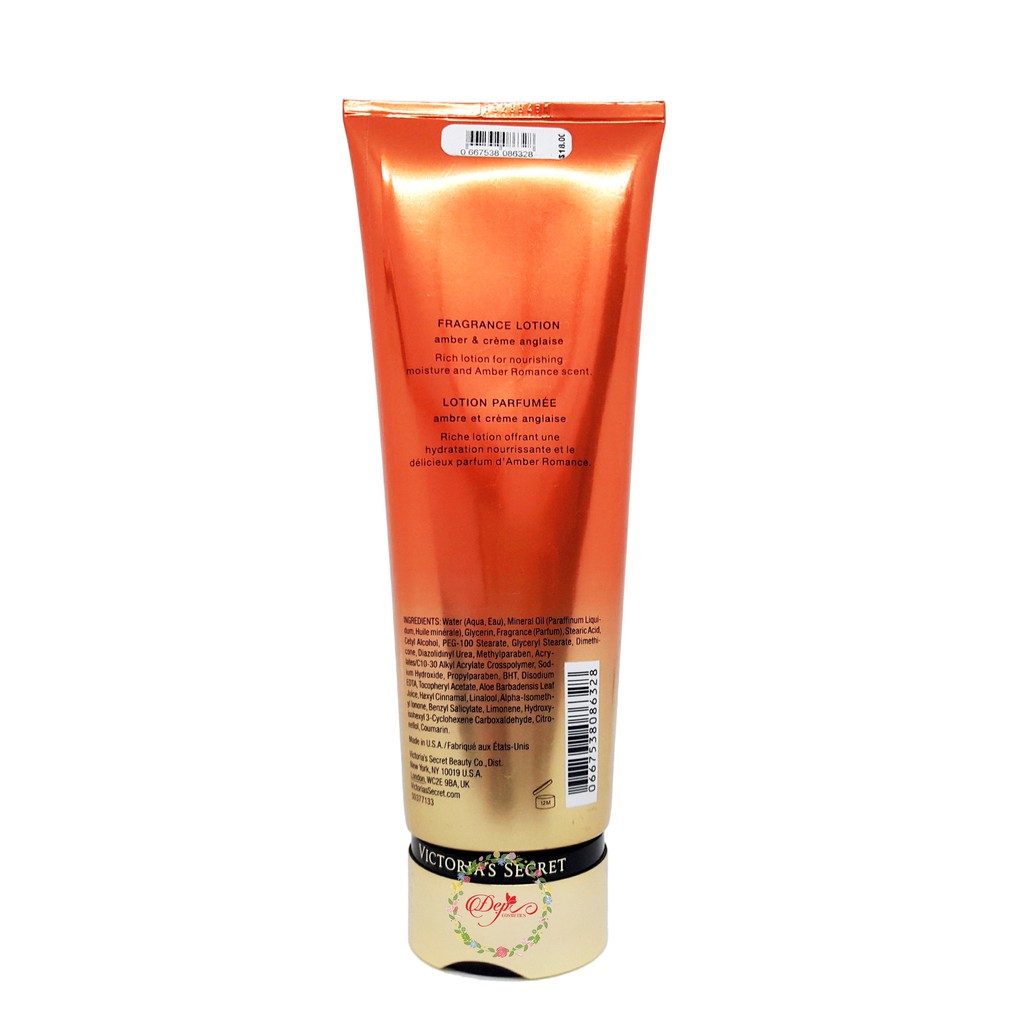 Sữa dưỡng thể Victoria’s Secret Fragrance Lotion Amber Romance 236ml hương thơm quyến rũ