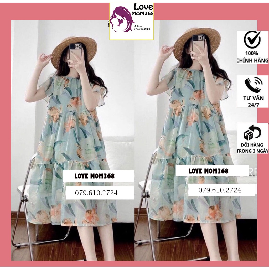 Váy Bầu Voan 2 Lớp Thiết Kế. Đầm Bầu Công Sở Dự Tiệc Dáng Suông Xòe Sang Chảnh Xinh Xắn Dạo Phố HN0180 Bầu Store 1993