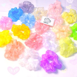 Dây buộc tóc scrunchies bong bóng loại đẹp nhiều màu Orin K1210