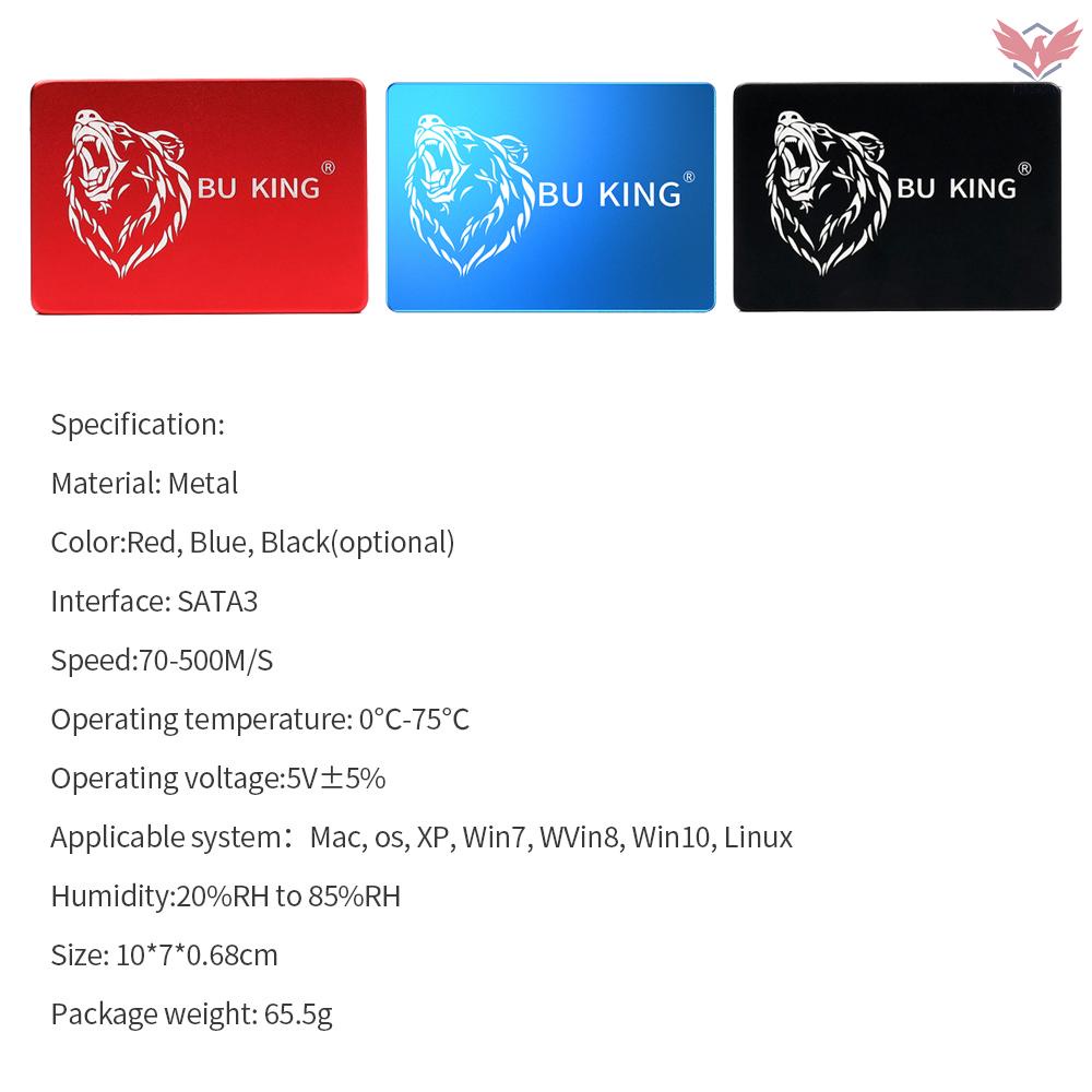 Linh Kiện Điện Tử Fir Bu King Ssd2.5Inch 60gb Màu Đen Chất Lượng Cao | BigBuy360 - bigbuy360.vn