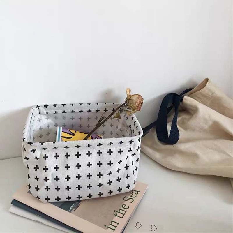 Giỏ Đựng Đồ Dùng/ Mỹ Phẩm Để Bàn Có Thể Gấp Gọn Tiện Dụng