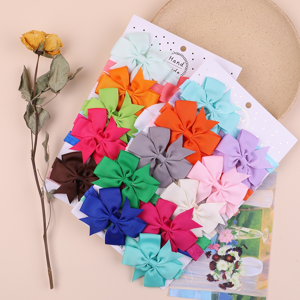 KIDSBOWS Set 10 Băng Đô Nơ Cho Bé Gái