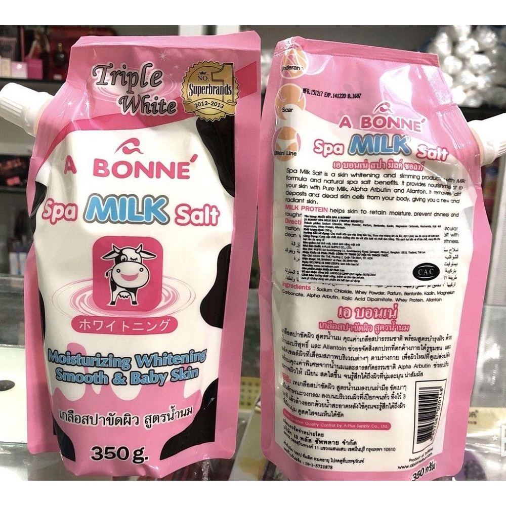 Muối Bò Tẩy Tế Bào Sữa Bò A Bonne 350g Thái Lan suu.shop cam kết 100% chính hãng | BigBuy360 - bigbuy360.vn
