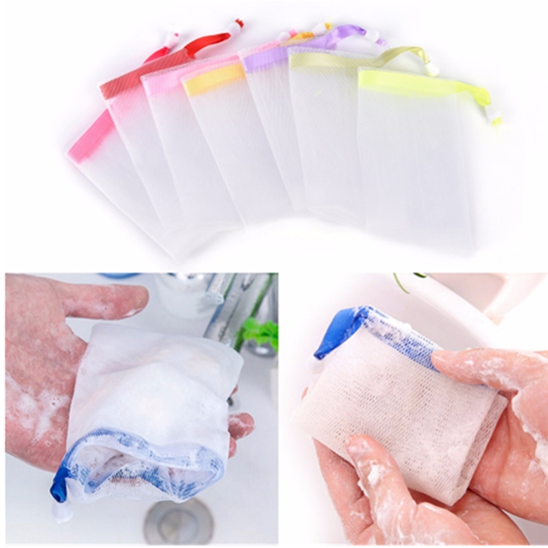 Set 5 Túi Lưới Đựng Xà Phòng Tiện Lợi Màu Sắc Ngẫu Nhiên