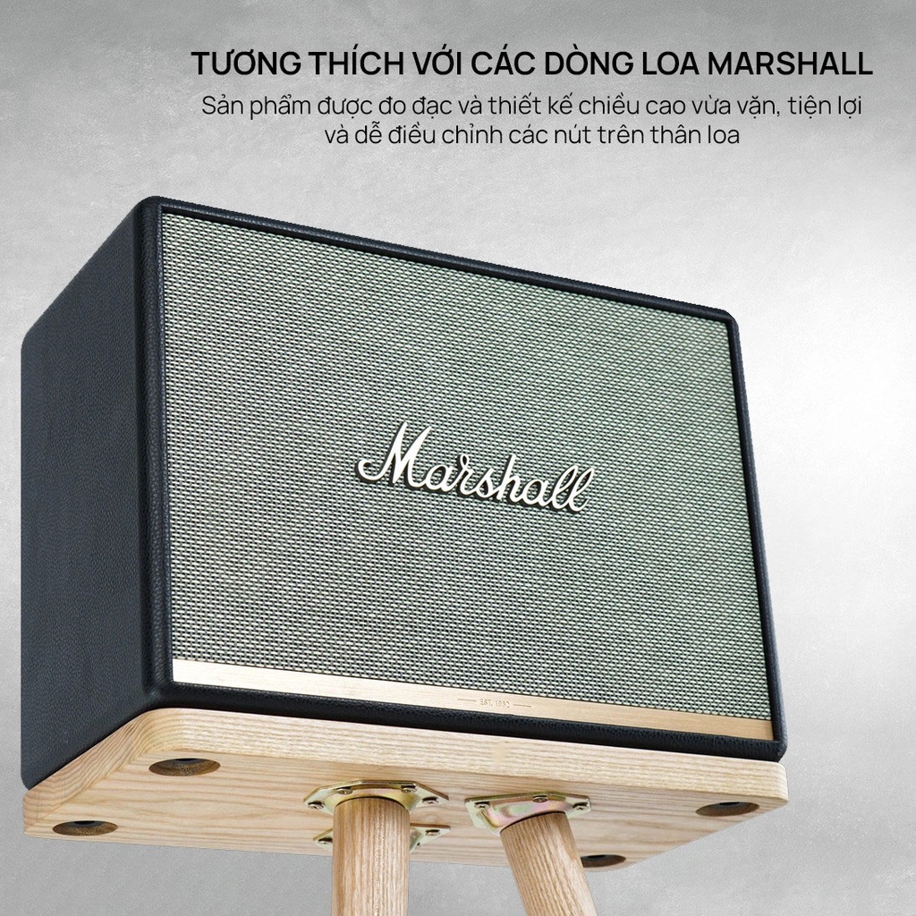 Chân loa Marshall - AlphaWork chất liệu gỗ Tần Bì Cao Cấp