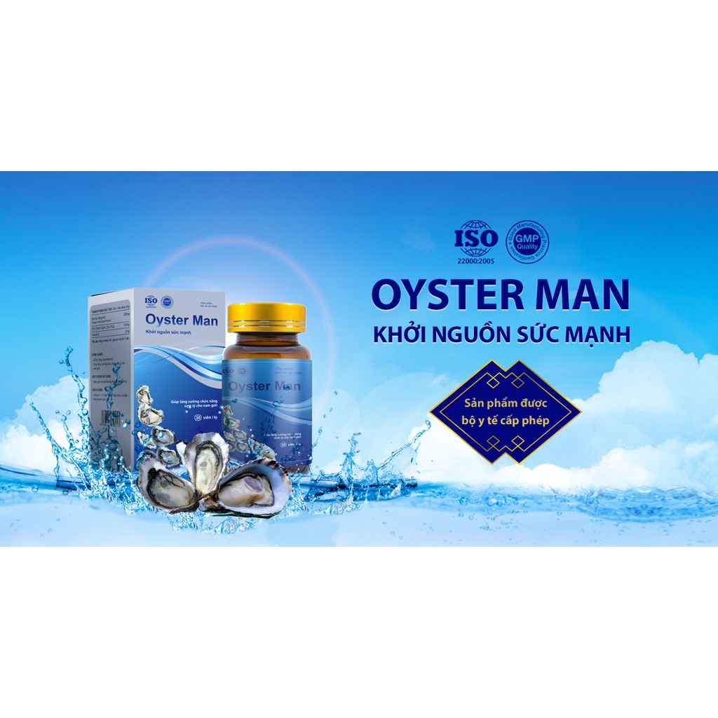 [Mã FMCG8 - 8% đơn 250K] Tinh Chất Hàu Oyster Man Tăng Cường Sinh Lý Nam Giới, Cải Thiện Cương Dương (Hộp 30 / 60 viên) | BigBuy360 - bigbuy360.vn
