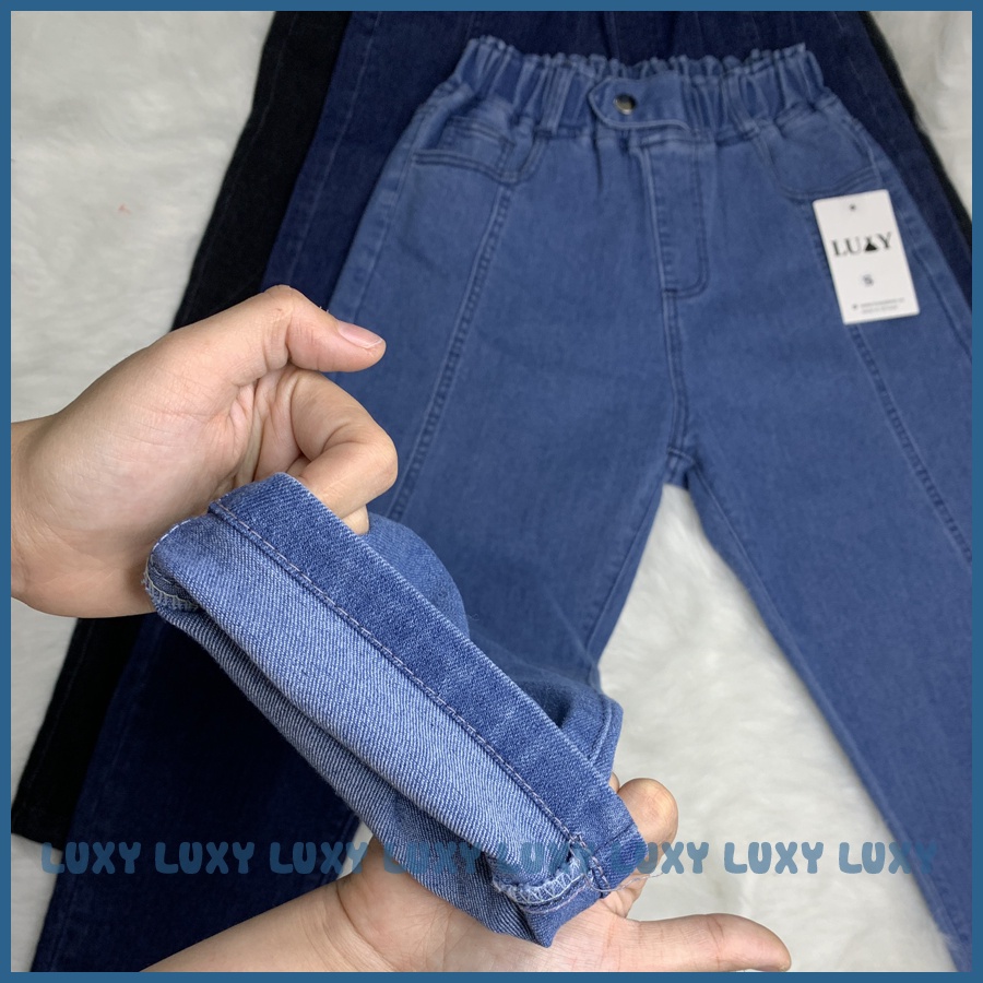 Quần Jean Nữ Dáng Baggy LUXY V291 Cạp Chun Co Giãn 4 Chiều Đủ Size Từ 40kg-80kg