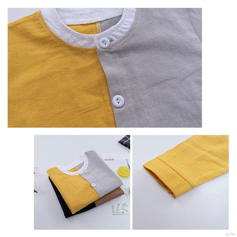 Set Trang Phục Gồm Áo Thun Cotton Tay Dài + Quần Dài Thời Trang Cho Bé Trai (2-6 Tuổi)