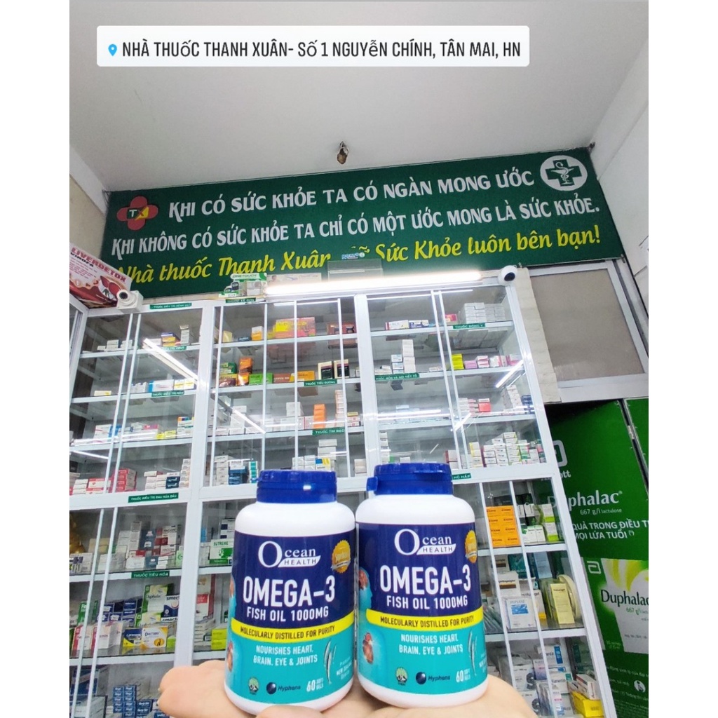 Dầu cá OCEAN HEALTH OMEGA-3 FISH OIL 1000MG