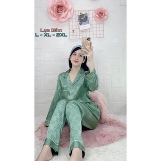 bộ lụa gấm quần dai tay dài size xl(56_65kg)