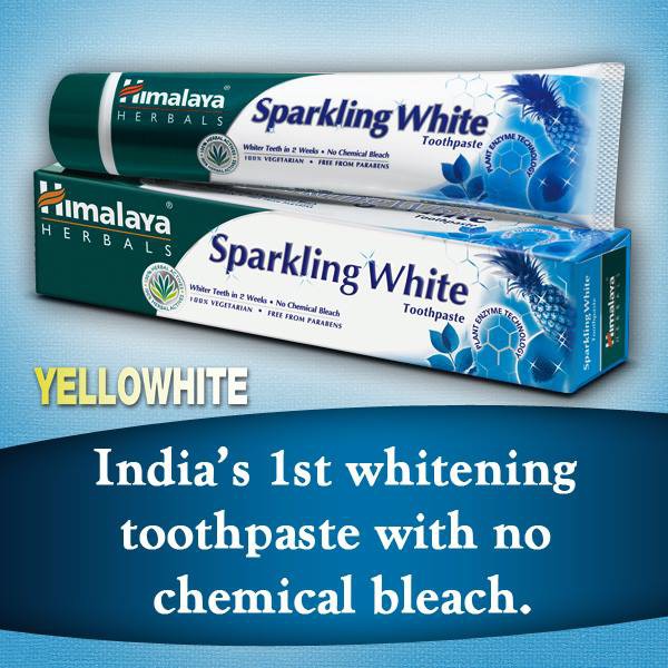 Kem đánh trắng răng tự nhiên Himalaya Sparkling White Ấn Độ