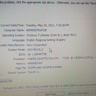 laptop Sony Vaio PCG 7Z2L