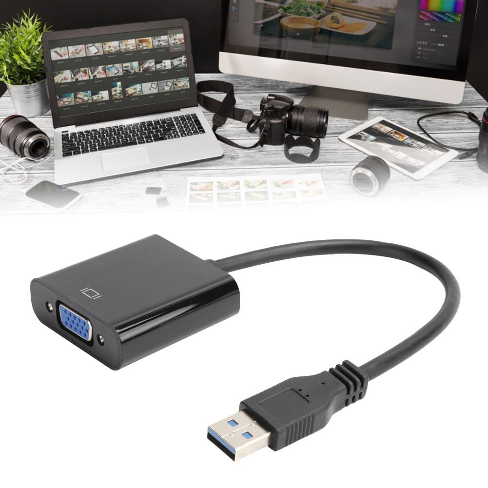 Cáp Chuyển Đổi Usb 3.0 Sang Vga 1920x1080 5.0gbps Cho Windows 7 / 8 / 10
