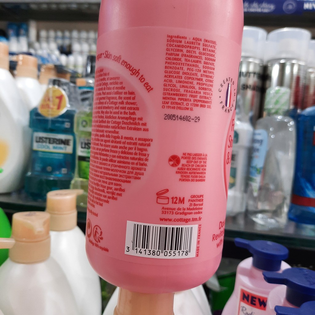 Sữa Tắm Dưỡng Trắng Da Cottage 750ml Của Pháp