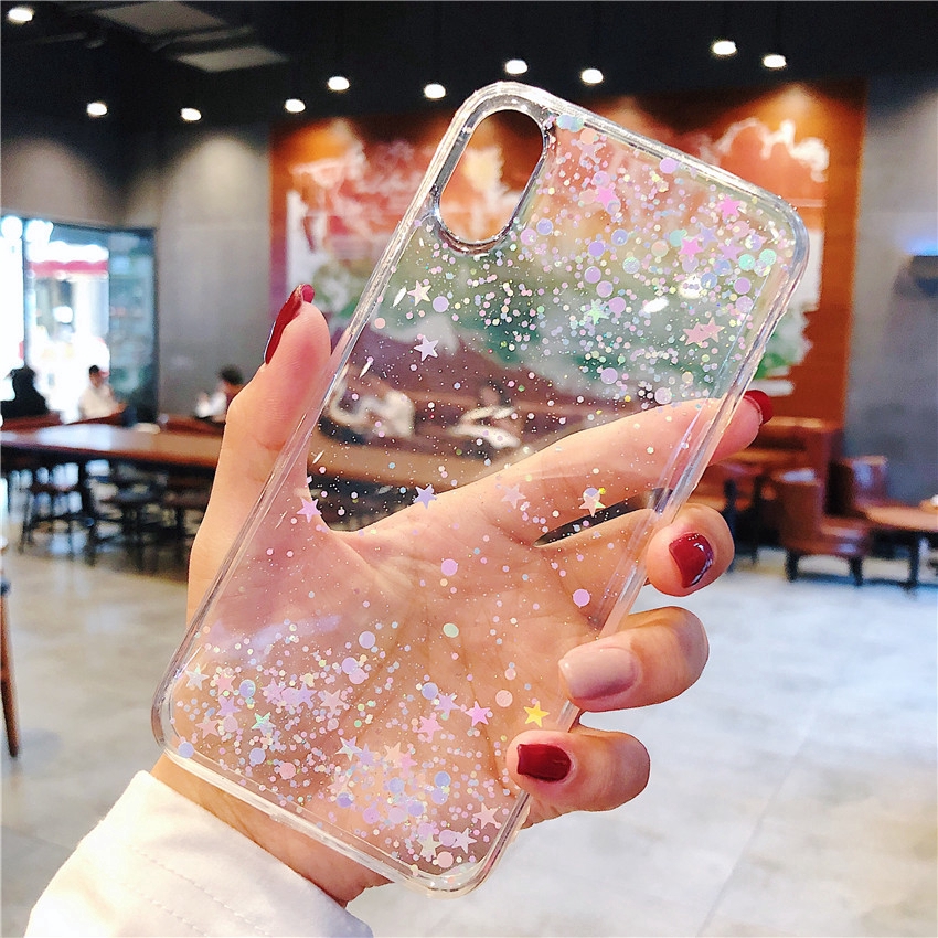 Ốp điện thoại trong suốt hình sao lấp lánh Samsung A9 A8 A7 A60 Plus 2018 J7 J5 Prime J7 J6 J4 J3 2018 J6 J4 Plus 2018 | BigBuy360 - bigbuy360.vn