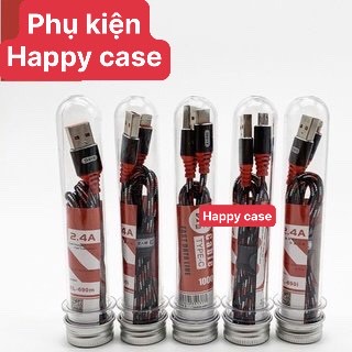 ( ) Cáp sạc BYZ Ống Nghiệm BL690 2,4A Sạc Siêu Nhanh cho các đời máy ip/,micro usb/oppo,ss,type c