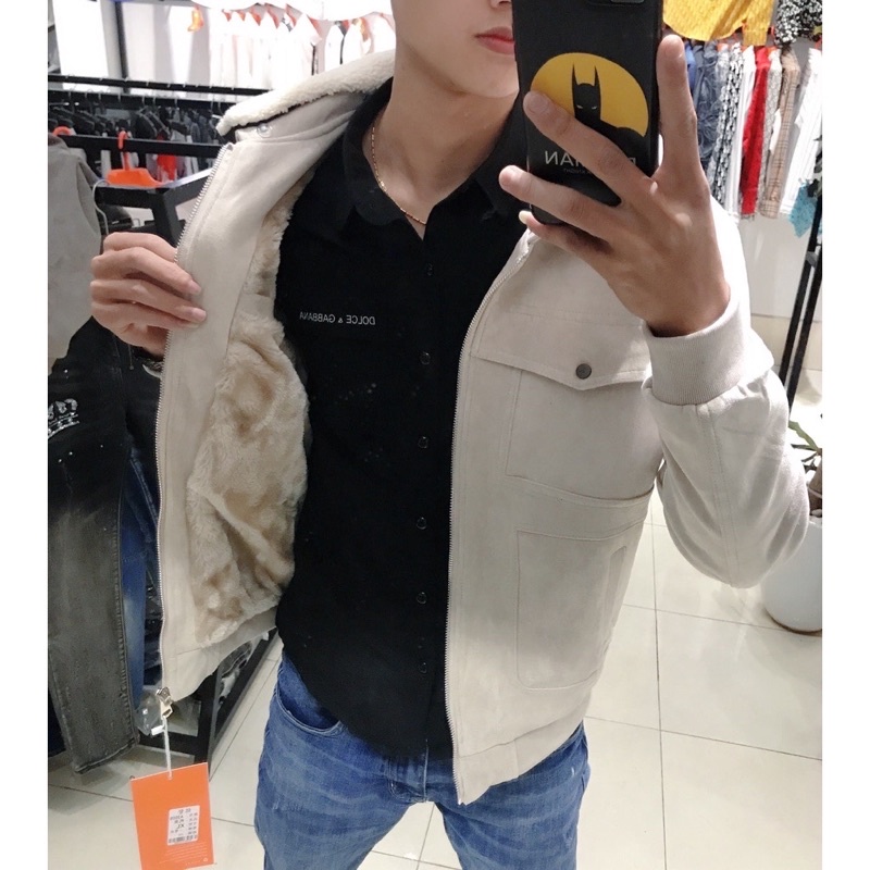 Áo khoác da nam cổ lông,lót lông,mẫu mới nhất nam 2022