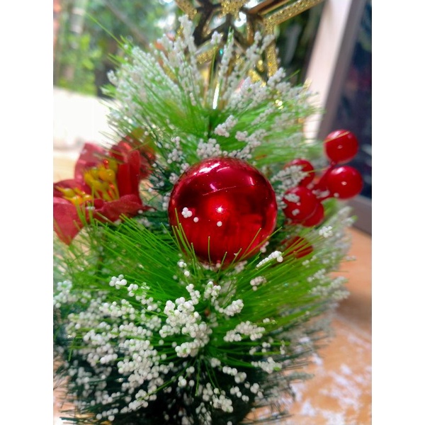 Cây thông Noel mini 30cm để bàn trang trí Giáng Sinh