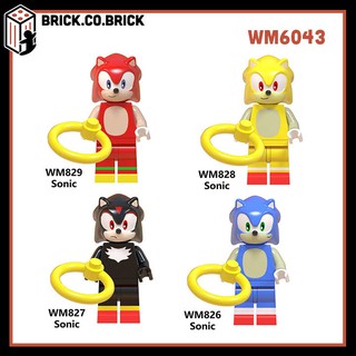 [Mã TOY5 giảm 10% đơn 50K] WM6043 (CÓ SẴN) Đồ chơi lắp ráp minifigures và lego nhân vật tuổi thơ Sonic đủ màu.