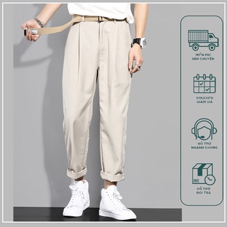Quần âu nam NPV vải lụa hàn co giãn,Quần baggy nam ống rộng không nhăn không xù loại tây âu Premium thời trang