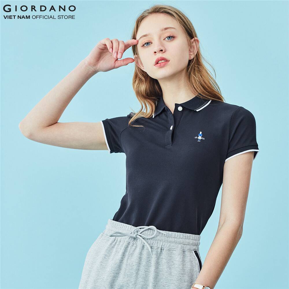 Áo thun có cổ nữ polo Giordano 05319260