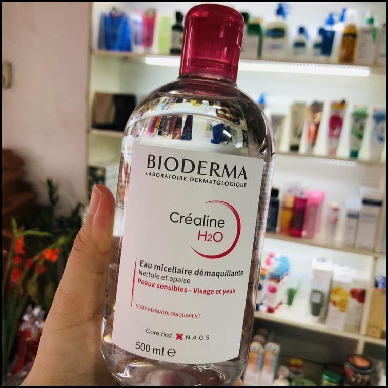 Nước Tẩy Trang Bioderma [CHÍNH HÃNG] Créaline H2O Nắp Bật Bản Mới Nhất, Nước Tẩy Trang Dành Cho Da Nhờn Mụn Bioderma