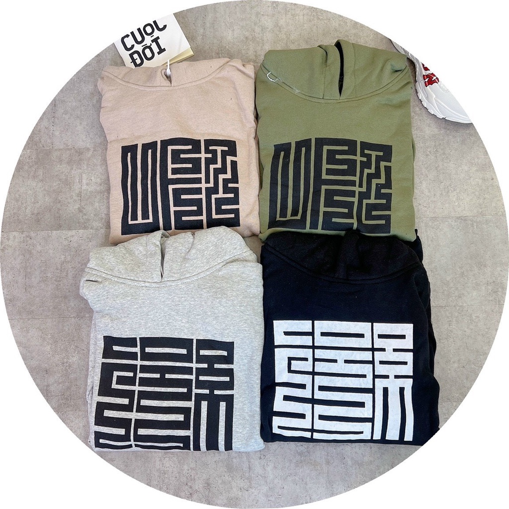 Áo Khoác Hoodie Nam Nữ In Họa Tiết Dấu Mộc Vải Nỉ Cao Cấp Phong Cách Cá Tính Độc Đáo Hot Trend Mới