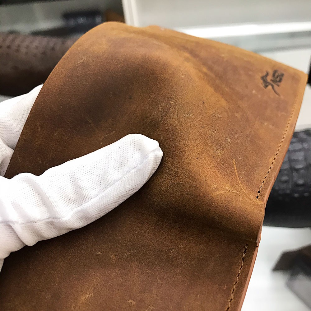 Ví Da Nam Đứng - Ví Da Bò Sáp Cao Cấp (VDSD_01)