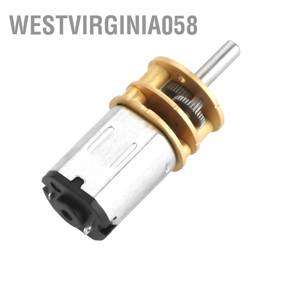 Westvirginia058 Động cơ hộp số DC6V / 12V GA13N20 điện cho mô hình ô tô Robot DIY