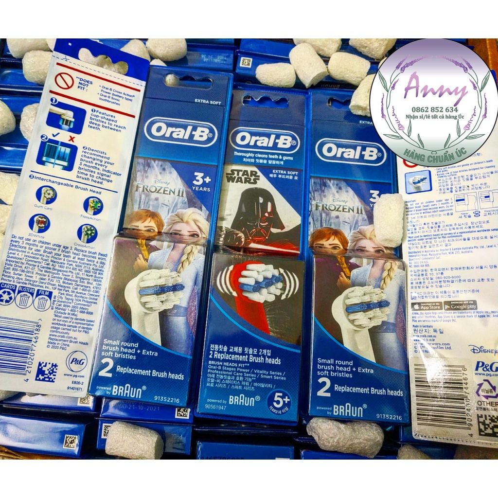 Đầu Bàn Chải Điện Oral B - Trẻ em trên 3 tuổi- Chuẩn Úc ( Sỉ/Lẻ)