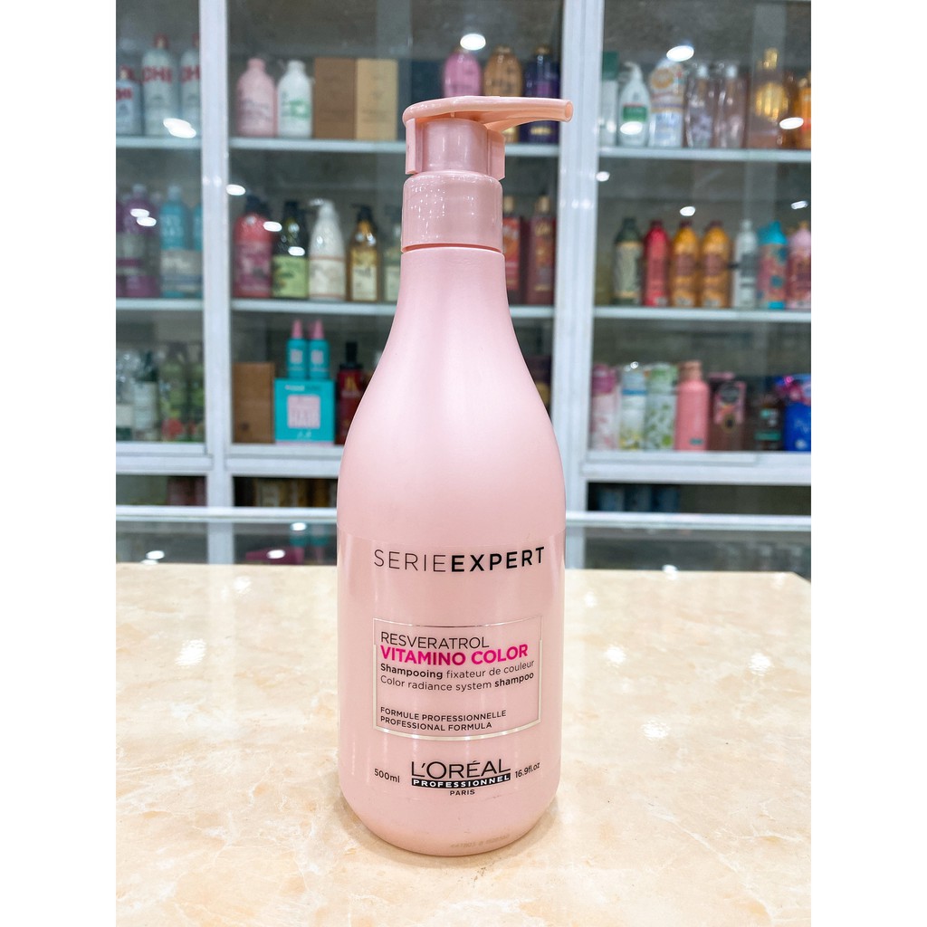 (500ml) Dầu gội chăm sóc tóc nhuộm L’Oréal Vitamino Color AOX Pro Salon