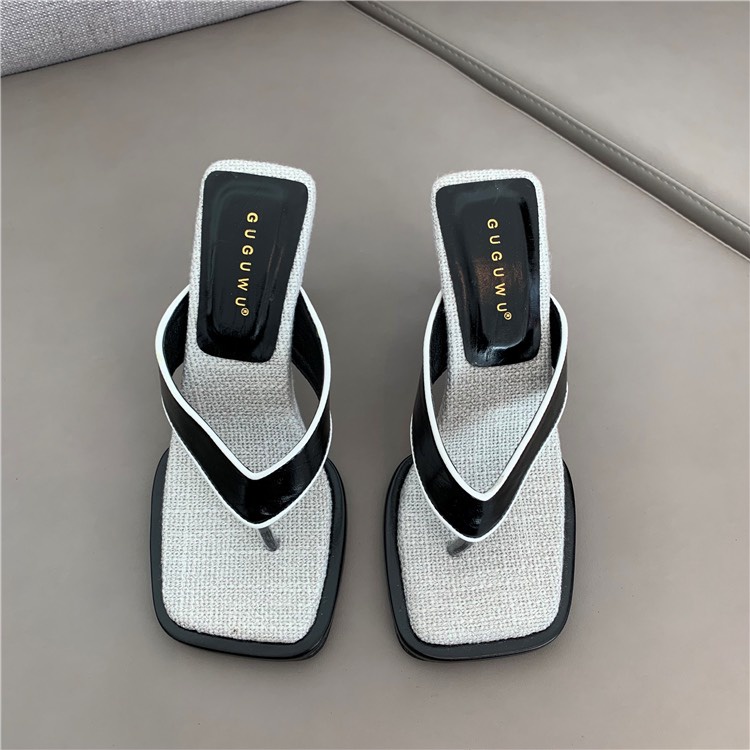 Guốc Nữ Cao Cấp Mũi Vuông Gót Trụ QC Cao 7cm TRINH LÊ SHOP GIÀY DÉP